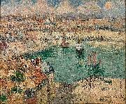 Gustave Loiseau Le Port de Dieppe oil